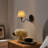 Wave Squiggle Arm Wall Sconce In Black-101991392