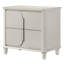 Table de chevet Laveda, finition blanc perle