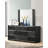 Galija Rectangle Dresser Mirror in Black