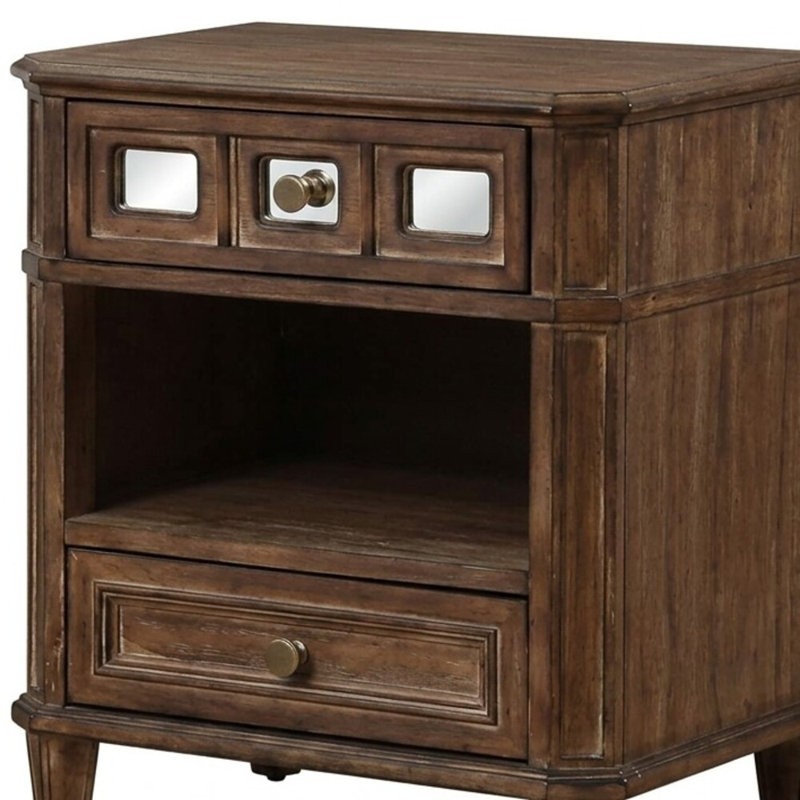 2 tiroirs Cassius W Table de chevet