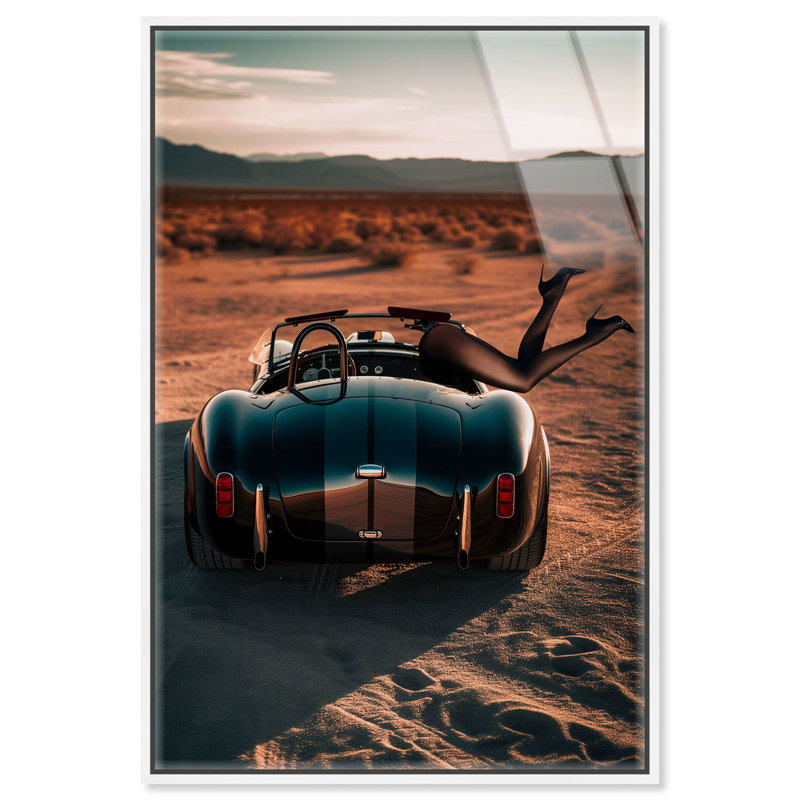 Cobra Heels Framed Acrylic Art by Oliver Gal, 37" H x 25" W, White