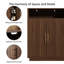 Armoire d'appoint à 2 portes en bois manufacturé et l 31,5 po Molesley-129391991