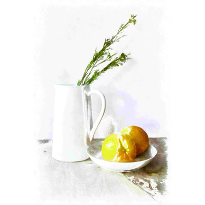 " Orange Pitcher Flower " Painting Print