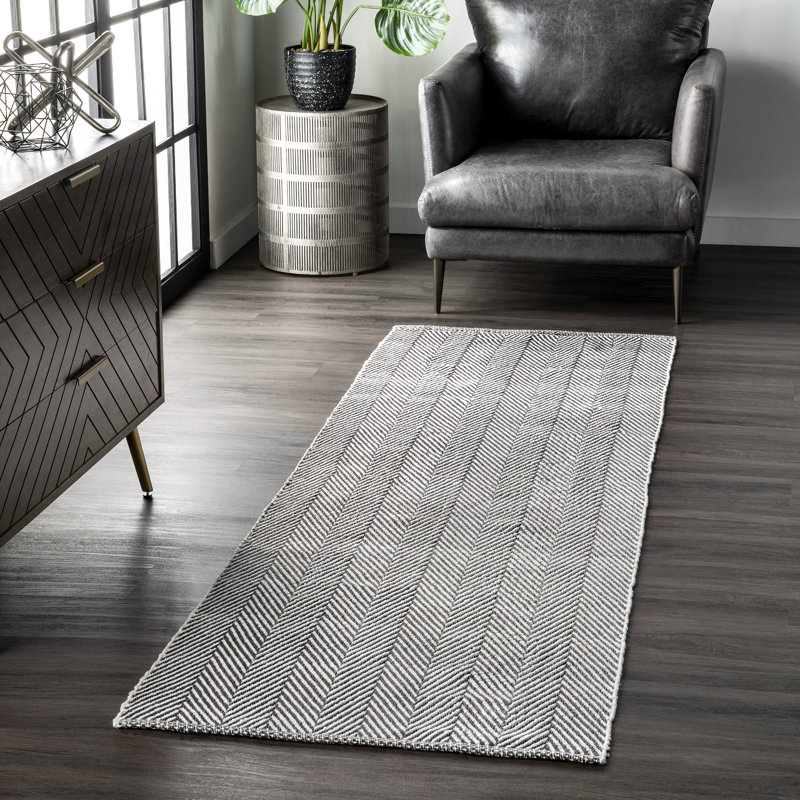 Boise Cotton Striped Indoor Rug, Runner 2'6" x 8'