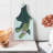Ambesonne Crocodile Tempered Glass Cutting Board Graphical Wild Alligator Multicolor