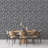 Geometric Triangle Pattern Embossed Wallpaper-142728500