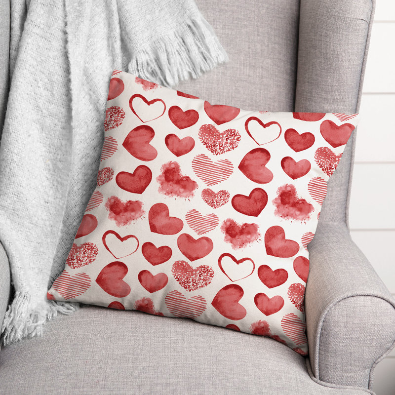 No Pattern And Not Solid Color Reversible Throw Pillow
