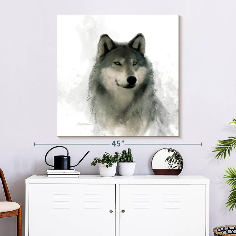 Crowle Rainsoft Wolf, 33" H x 33" W