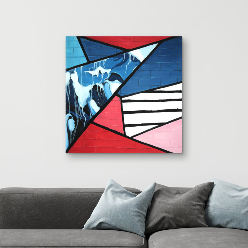 Diagonal unity - 32"x32" art on canvas