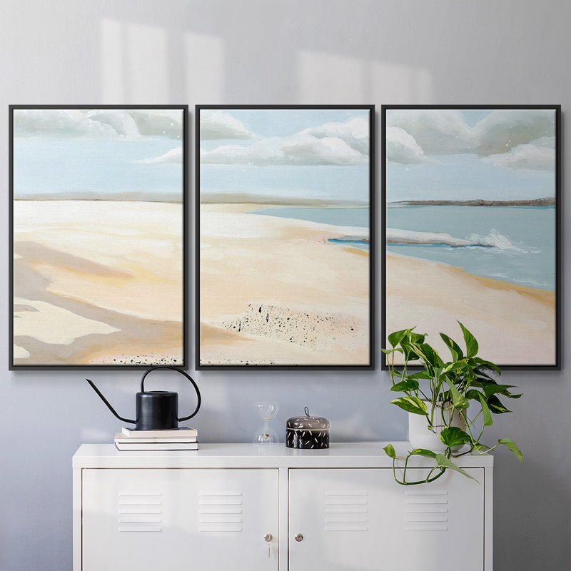 3 pièces Sandy Getaway II, H 24 po x l 48 po x P 2 po, Noir