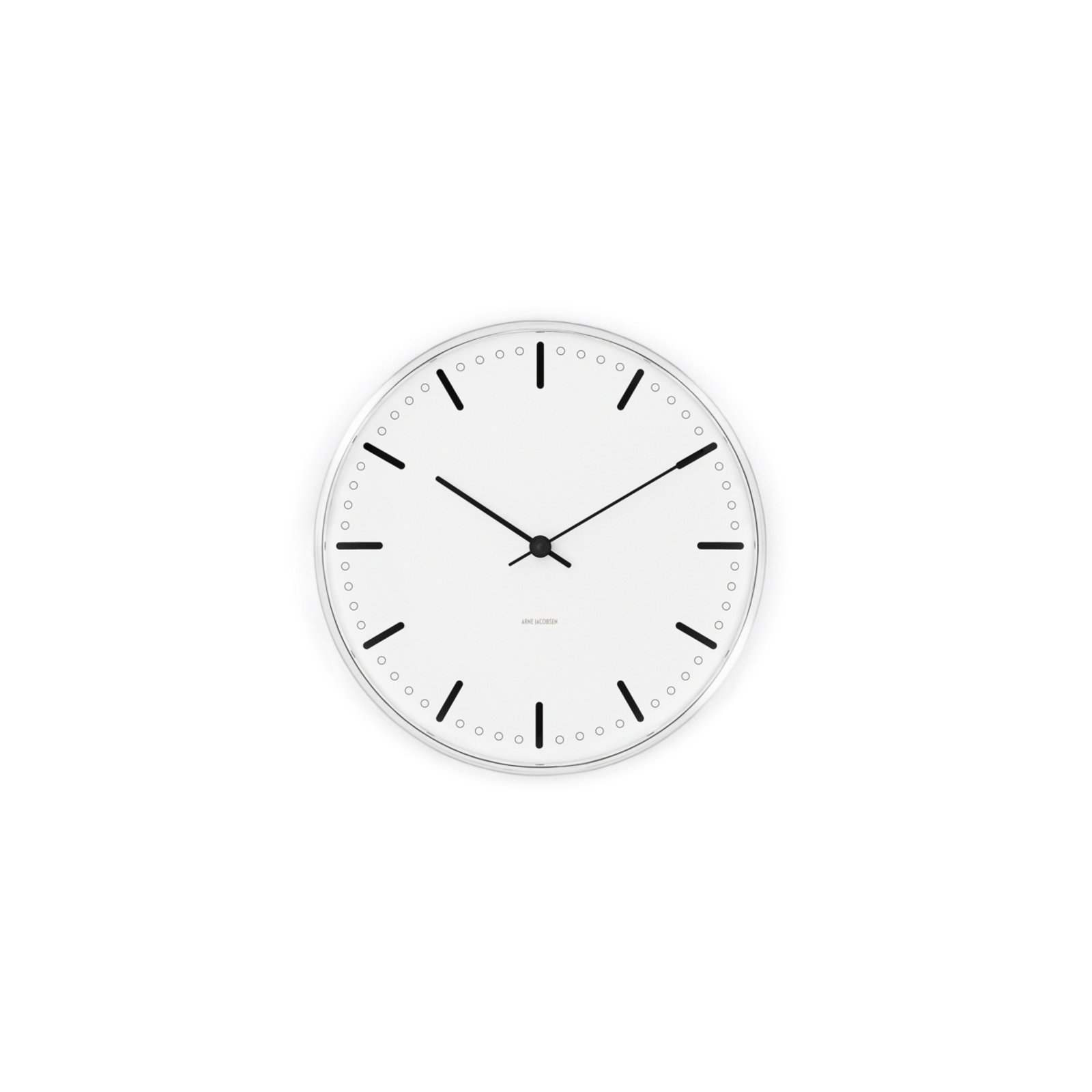 City Hall Metal Wall Clock, Large