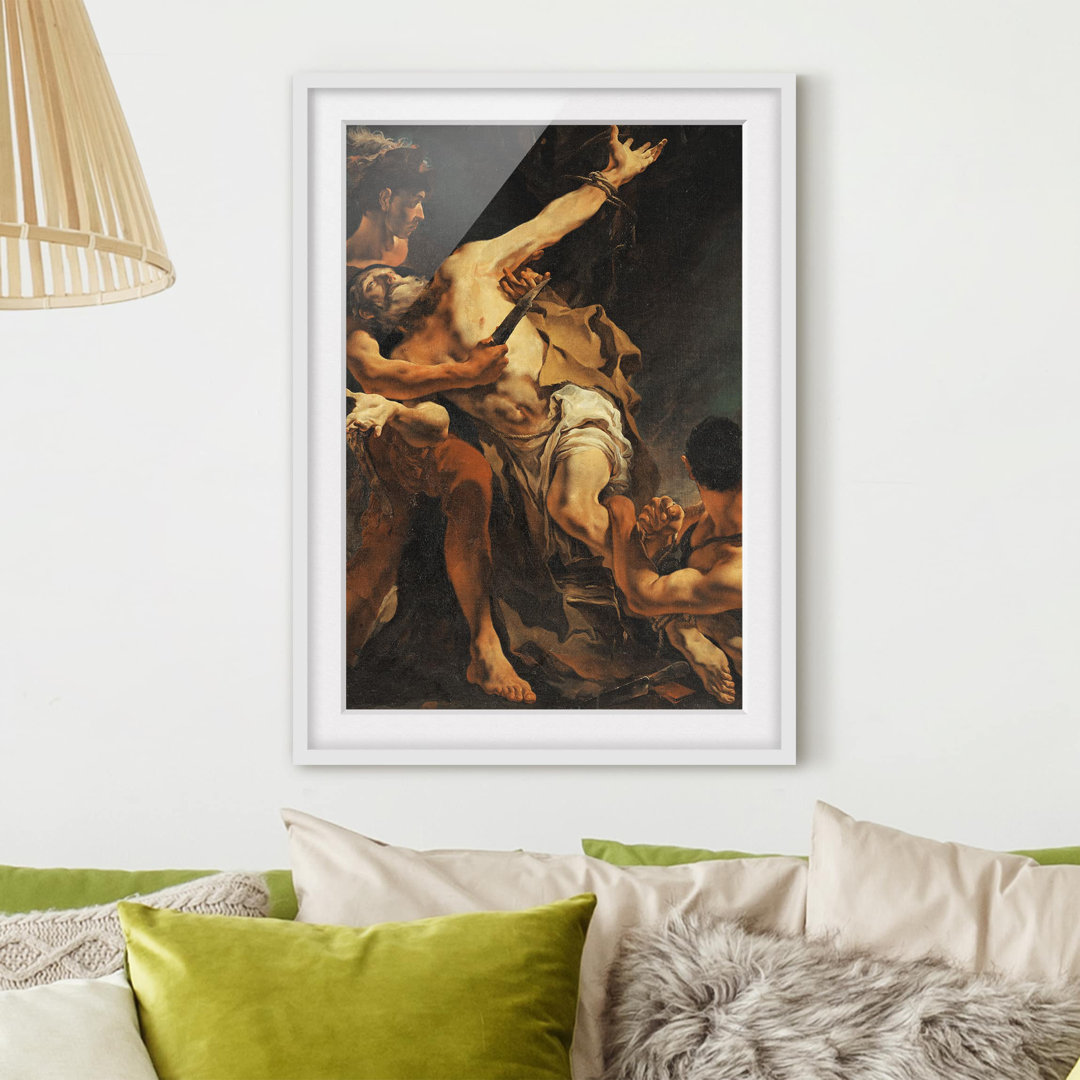 Gerahmtes Poster Martyrdom von Giovanni Battista Tiepolo