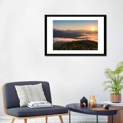 " Sunrise Over The Adirondack High Peaks From Goodnow Mountain, Adirondack Park, New York State, USA " Color Photography