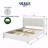 Queen Boucle Upholstered Platform Bed Frame, Storage, Tufted