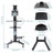 PC Computer Desktop Rolling Mobile Cart Workstation-1706432428