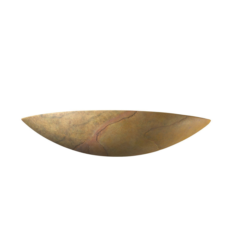 Maarten Ceramic Half Moon, Harvest Yellow Slate
