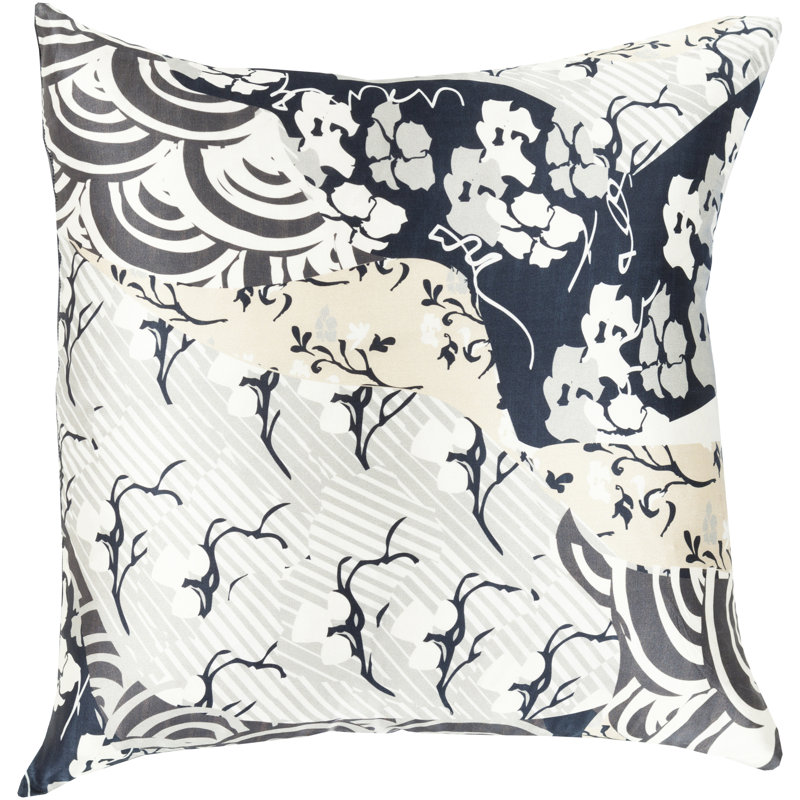 Coussin Geisha, H 18 po x l 18 po x P 4 po, Forêt, Polyester