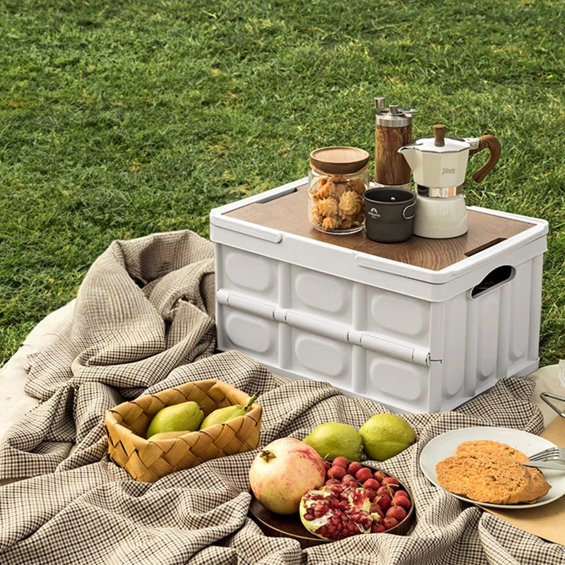 Rebrilliant PP, Wooden Board Storage Tub & Tote