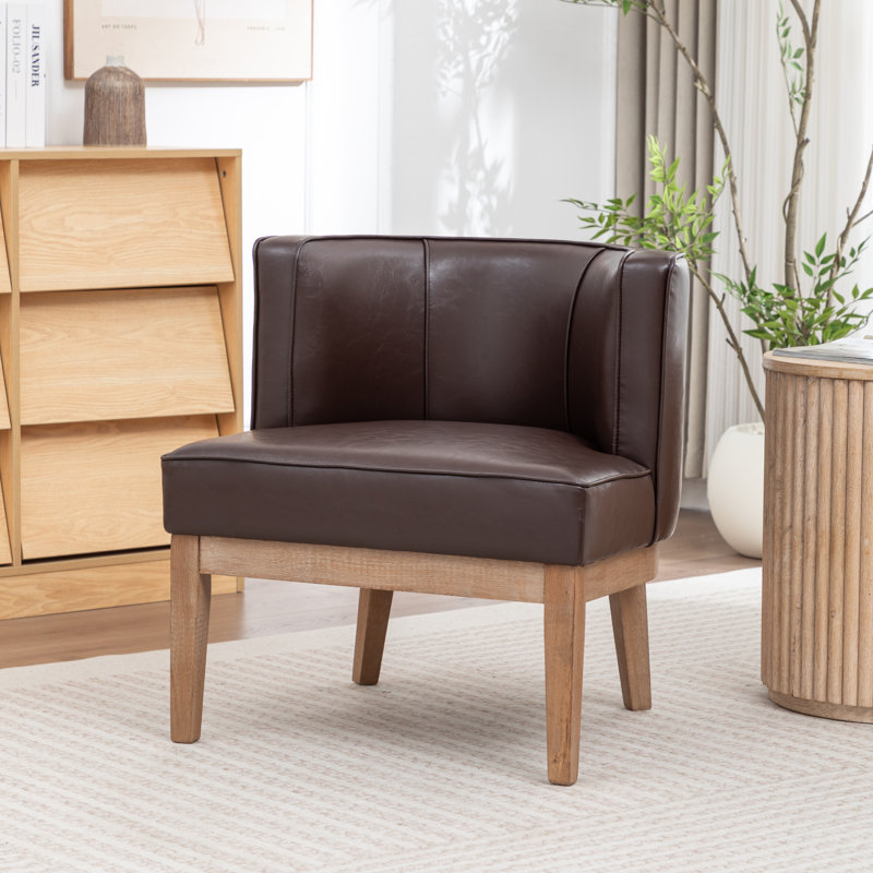 Fauteuil demi-tonneau Karoll, Café noir