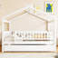Lit double en bois avec lit gigogne simple-207175892