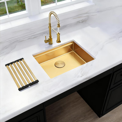27”X 18" Singel Bowl Undermount  ADA Sink  6 Inch Depth Stainless Steel Workstation Kitchen Sink