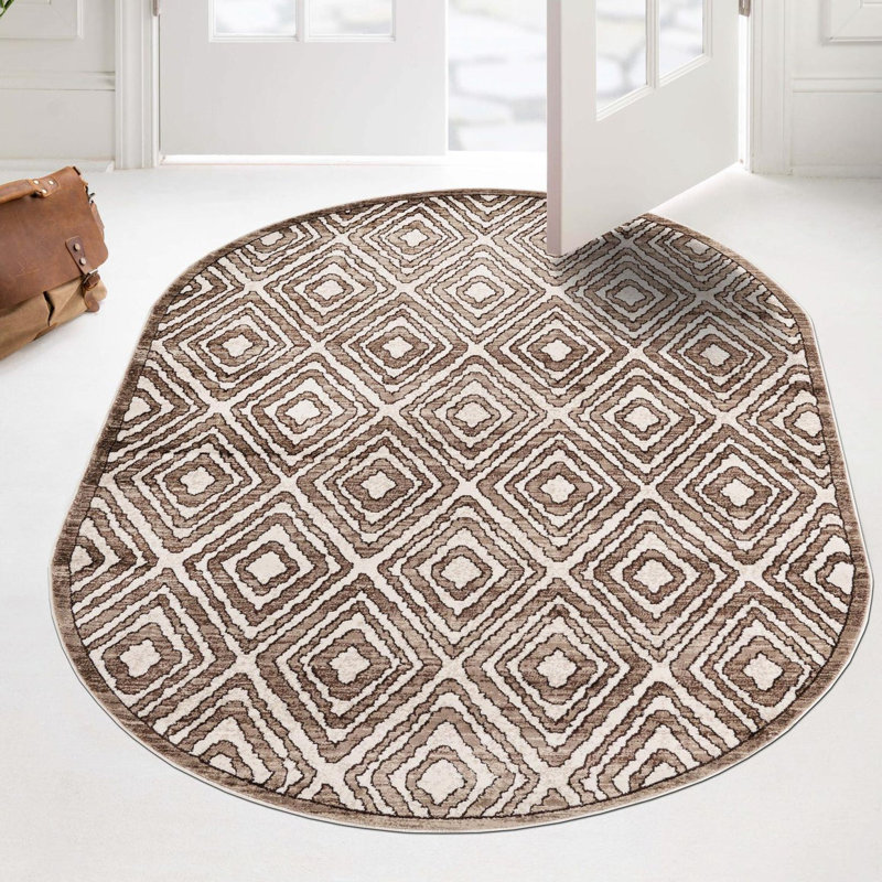 Tapis Union Rustic Hermitage, Ovale 5 pi 3 po x 8 pi