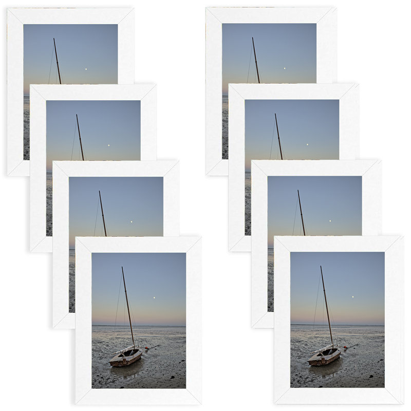 Cadre photo Kempson, 5 po x 7 po, Blanc
