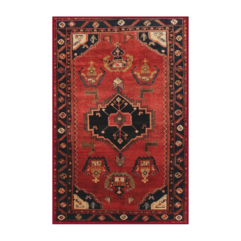 Tapis rouge à motif sud-ouest, Rectangle 8 pi x 12 pi