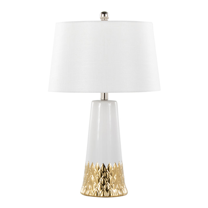 Lampe de table en céramique 22 po Mooresville, Blanc