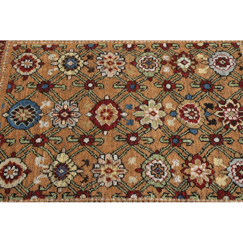 Rug & Kilim’S Classic Transitional Rug In Beige Brown Floral Pattern, Rectangle 6' x 8'