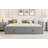 Full Size Upholstered L-Shaped Daybed With Twin Trundle, Combining Modern Style And Practical Sleeping Solutions