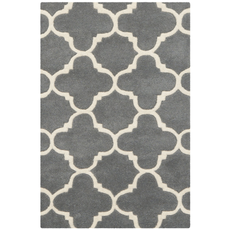 Teresita Chatham Hand Tufted Wool Geometric Rug, Rectangle 2' x 3'