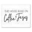 «Coffee and Jesus», art textuel sur toile tendue