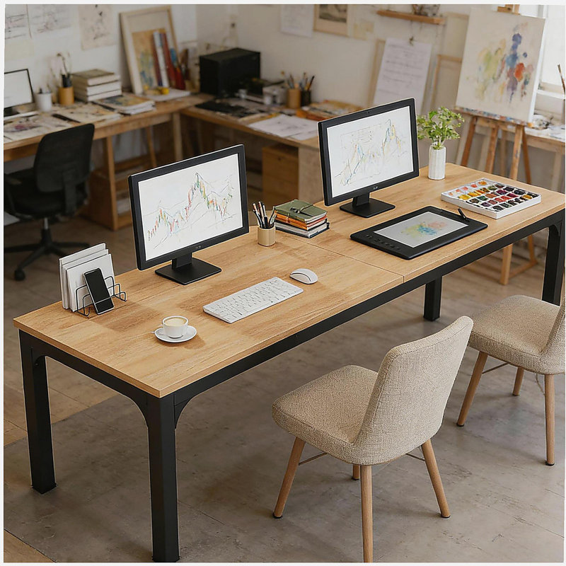 Bureau de direction rectangulaire, bureau, Noyer
