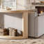 Console de style moderne en bois massif.-58404075
