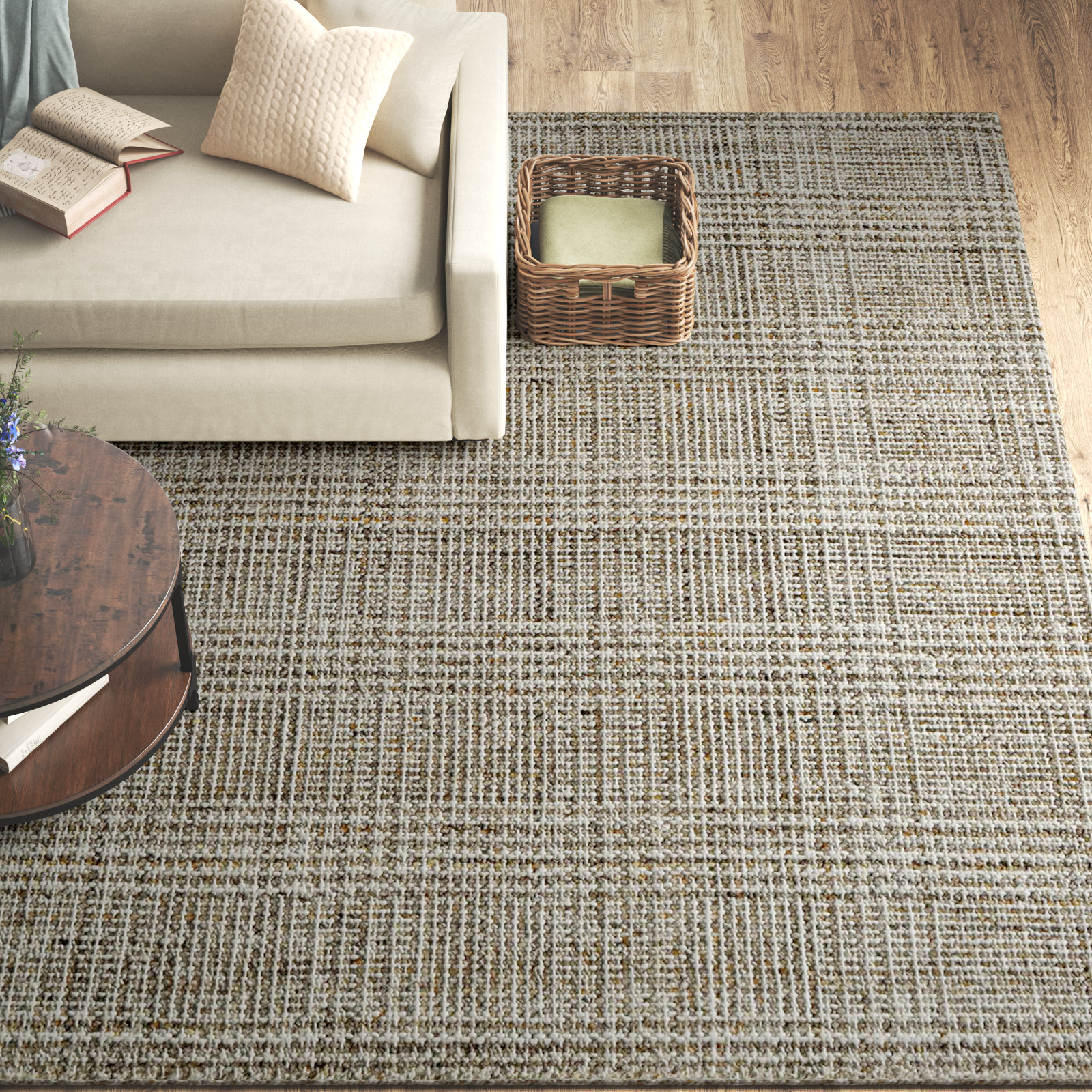 Gadi Hand Loomed Recycled P.E.T. Geometric Indoor / Outdoor Area Rug, Rectangle 12' x 15'