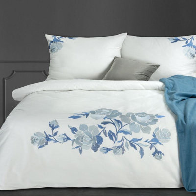 Fradel Cotton Floral Duvet Cover Set with Pillowcases