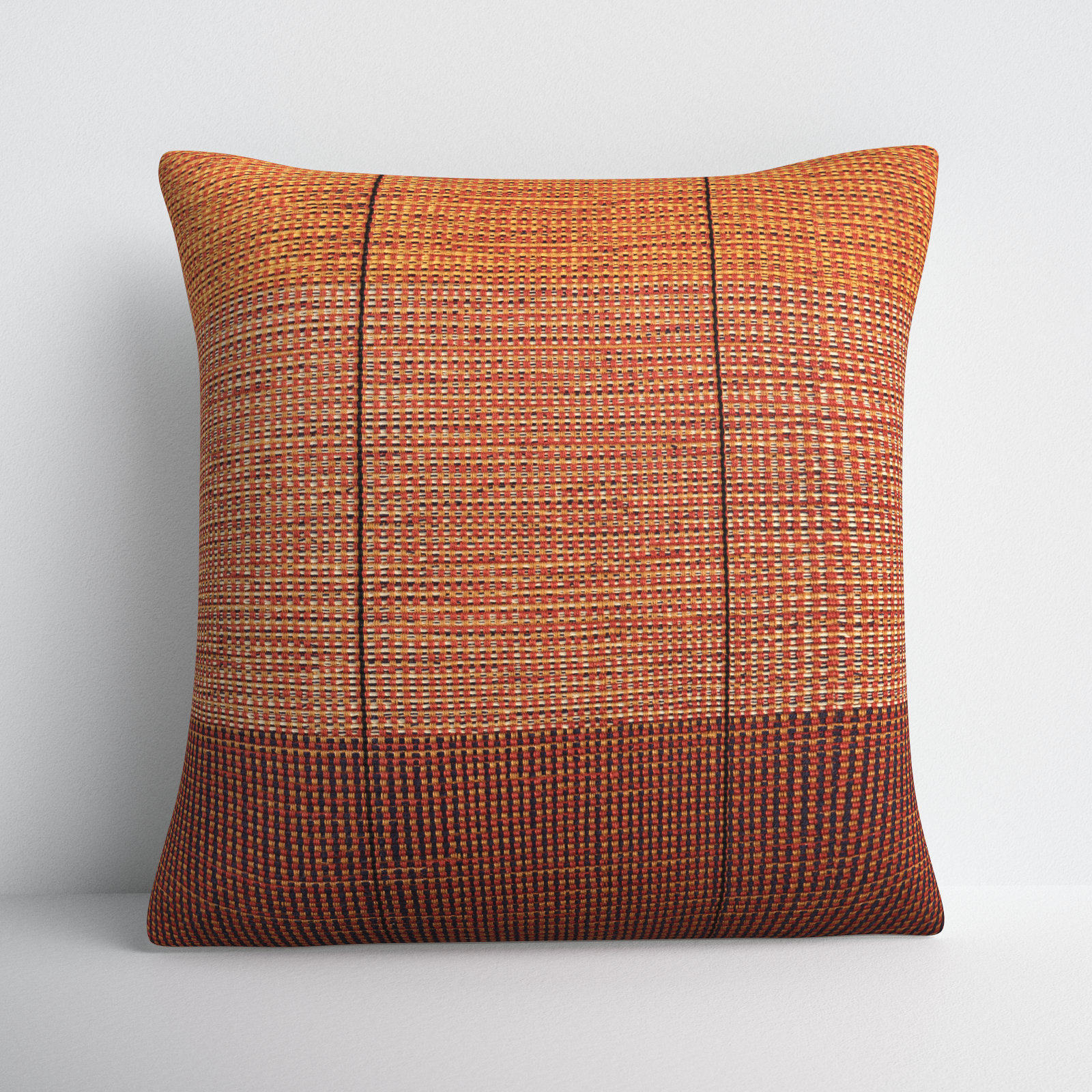 Clyde Embroidered Cotton Throw Pillow, Down Alternative