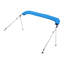 Toit bimini à 3 arcs pour bateau, auvent en polyester 600D avec structure en aluminium, auvent pare-soleil imperméable, L 6 pi x l (67 po à 72 po) x H 46 po, bleu pacifique