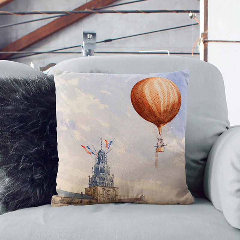Square Throw Cushion, 40cm H x 40cm W x 15cm D