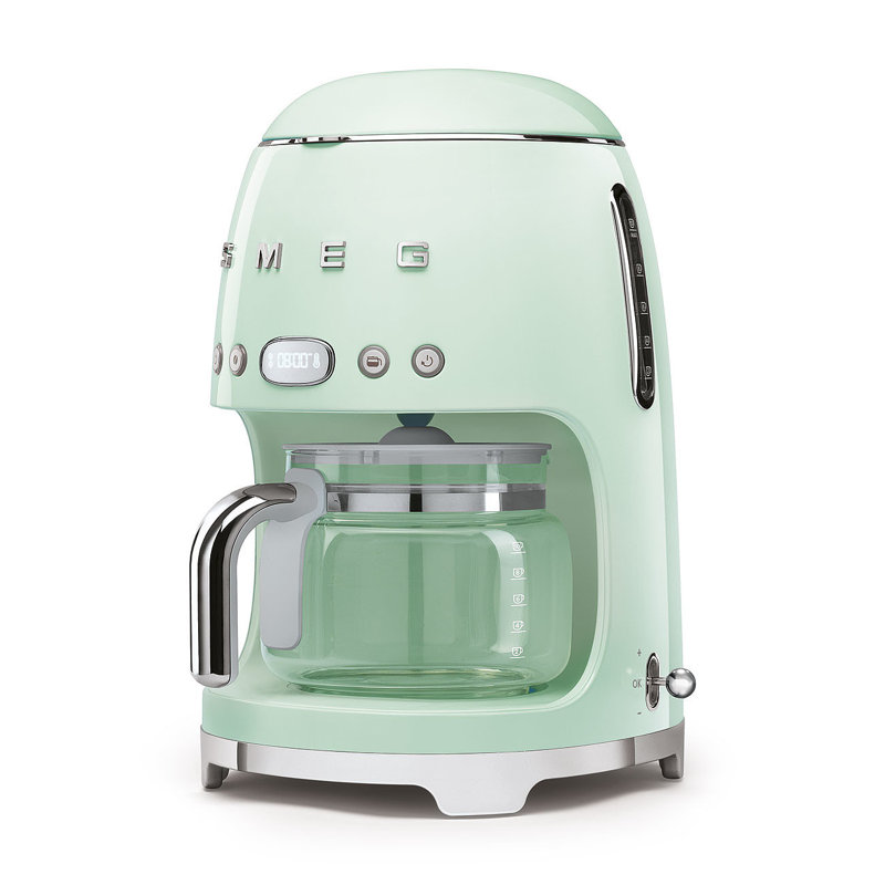 Smeg DCF02 50s Style Retro Drip Filter Coffee Machine, Pastel Green