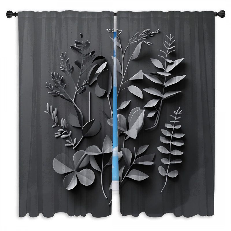 2 panneaux de rideaux obscurcissant et transparent obscurcissant, 40 po x 80 po - 2 panneaux, Obscurcissement de chambre
