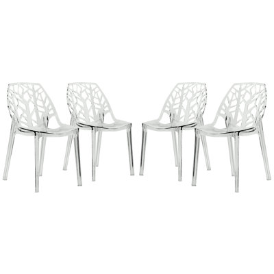 Edgington Lightweight Stacking Accent Dining Chair for Indoor & Outdoor