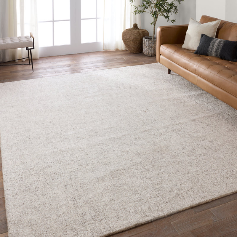 Area Rug in Cream/Light Gray, Rectangle 4' x 6'