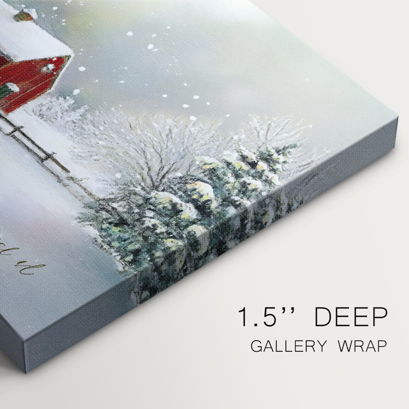 Christmas Holiday Art III- Gallery Wrapped Canvas-LXXXII, 8" H x 12" W