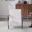 Fauteuil d'appoint 26,38 po Modern Beige Basic avec revêtement en polyester et structure en métal robuste-1558711868