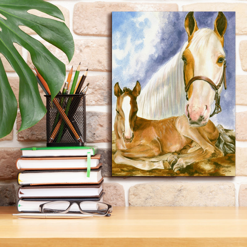 «Missouri Fox Trotter» par Barbara Keith, art mural sur toile, H 16 po x l 12 po x P 0,75 po
