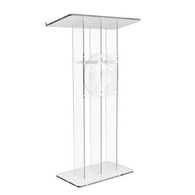 Chaire d'églises transparentes avec plexiglas transparent