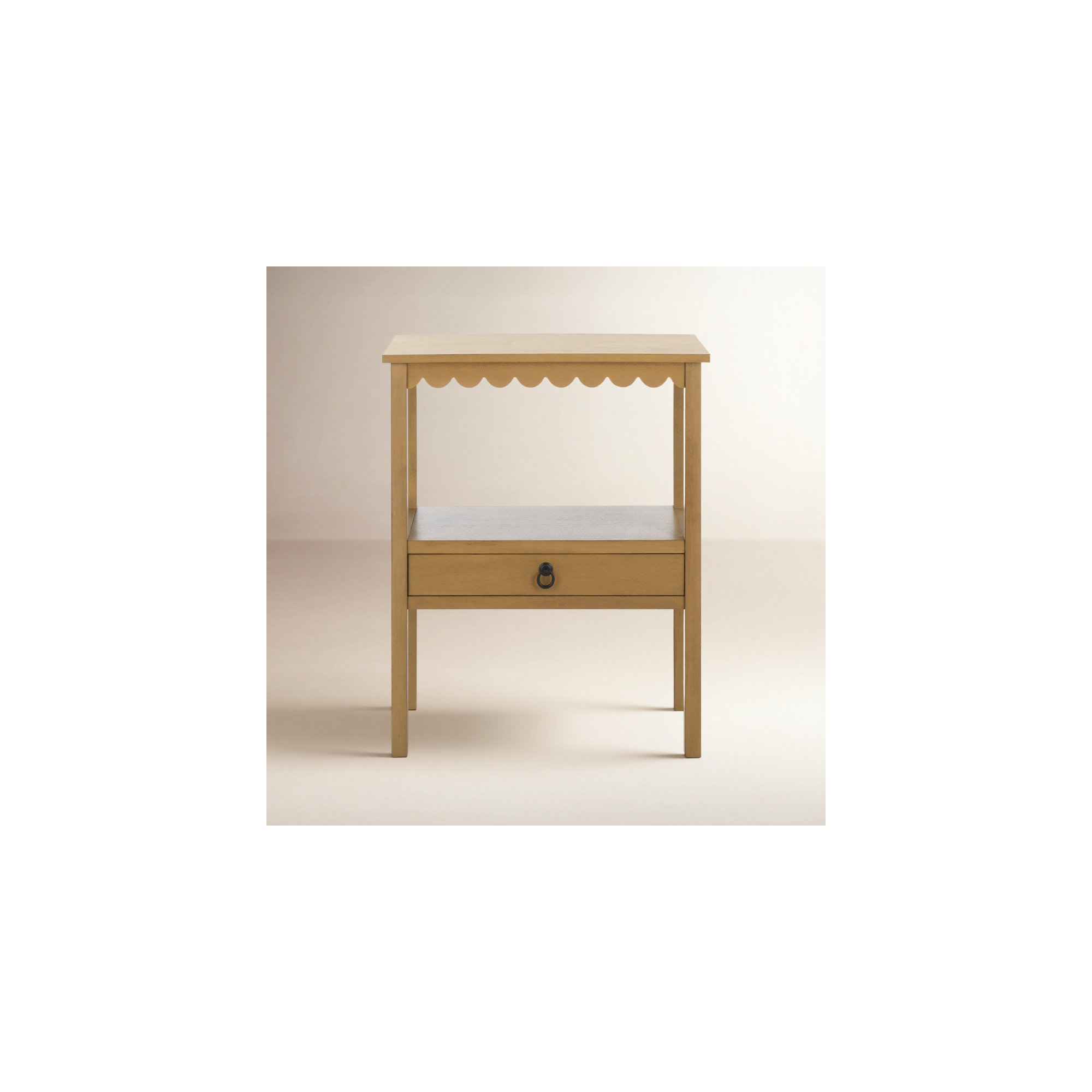 Branden Low Drawer Accent Table, Brown