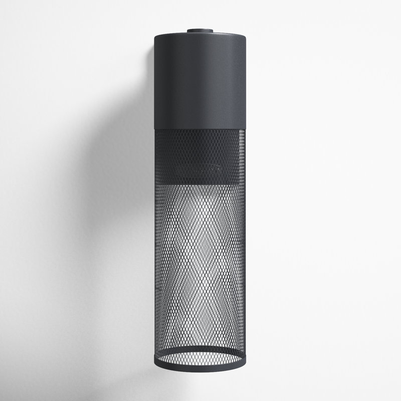 Derek Wall Light, Black, 18.5" H x 5.3 W x 6.8" D, Incandescent